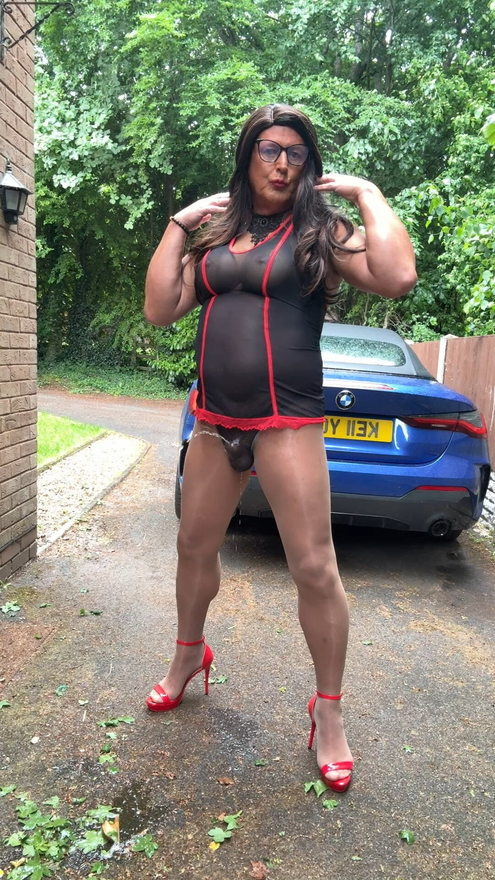 Sexy Crossdresser Kellycd2022 in sexy outfit and pantyhose  #52