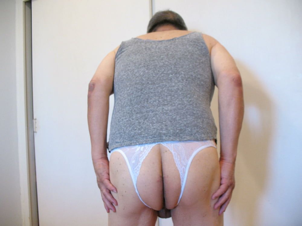 Rear views of Asian mature guy #6