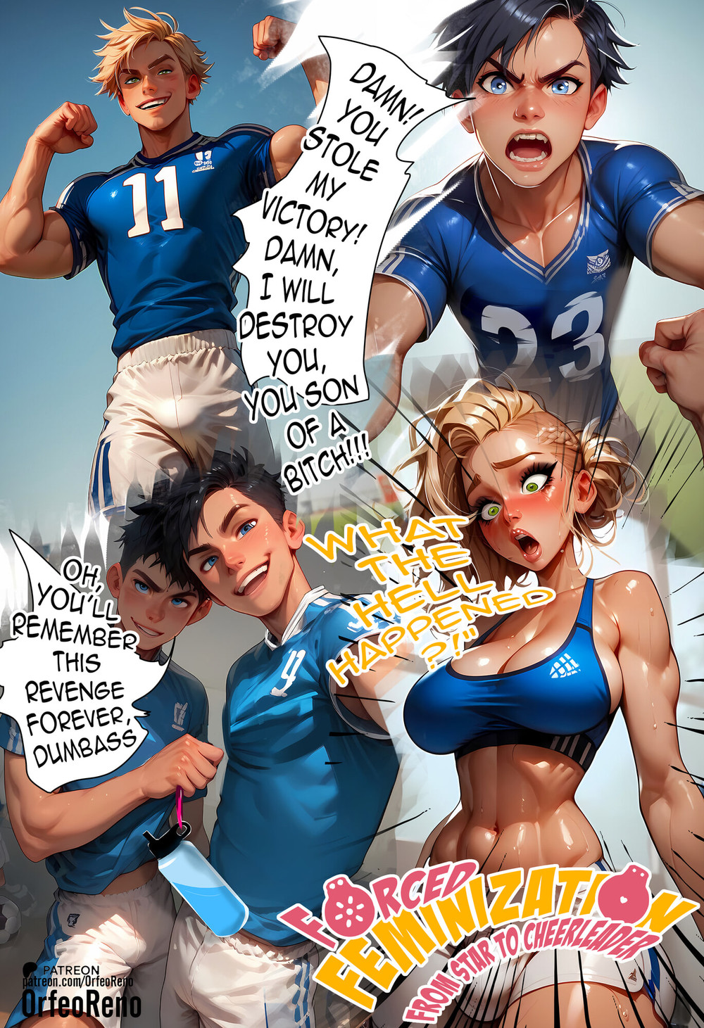 From Star to Cheerleader - Forced Feminization #2