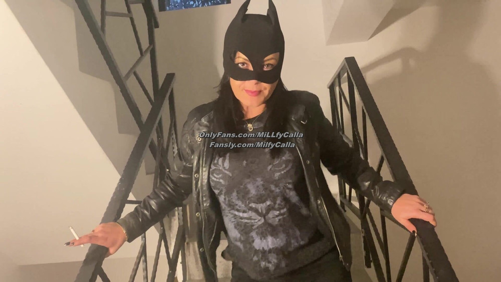 Batman Mask Blowjob on the Stairs – Cum on My Mouth & Mask #10