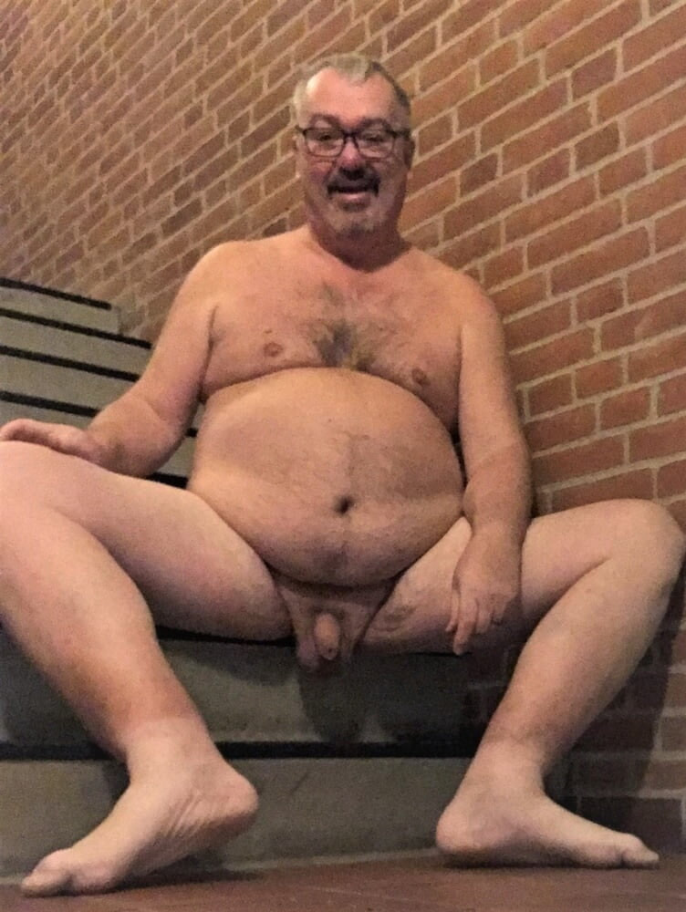 Fat, old man with no cock #3