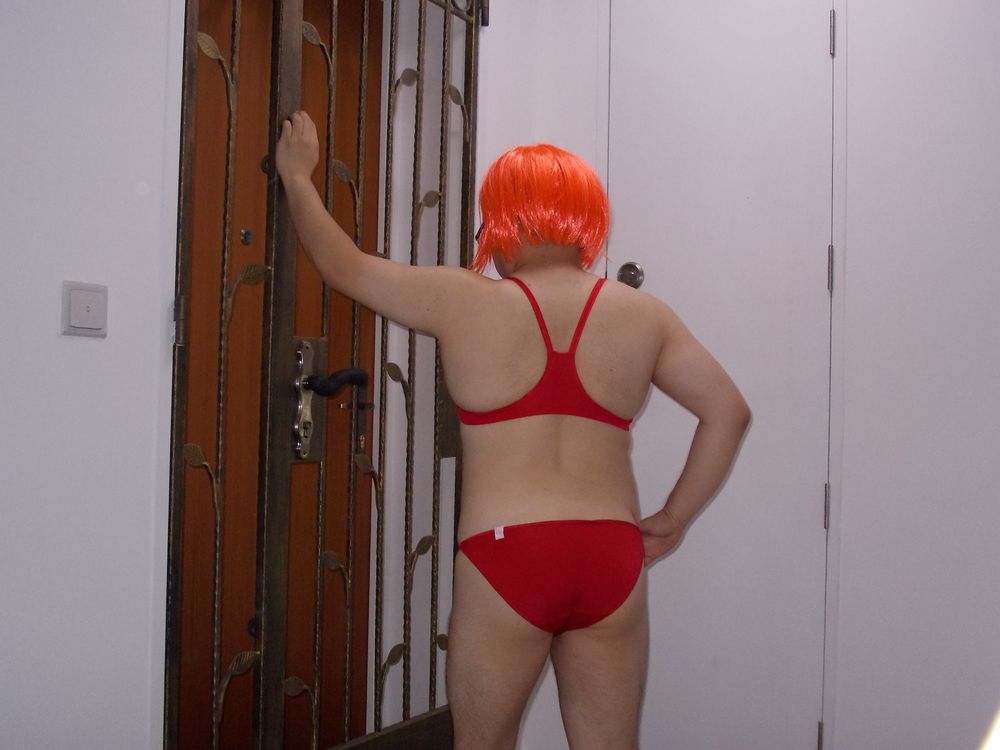 Orange W sexy in red and green #8