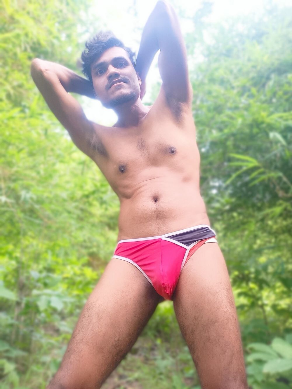  jordiweek in hot red man brief  #10