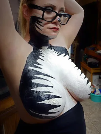 halloween body paint teaser non nude         