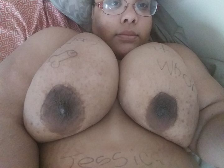 Dumb SSBBW Slut Jessica Jones' Bodywriting  #6