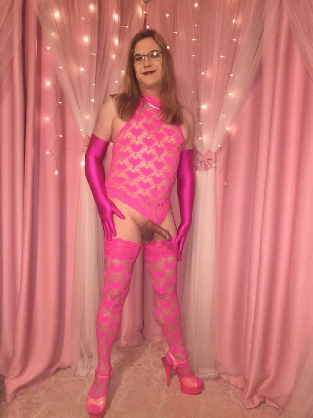  Joanie - Pink Heart Teddy Set #2