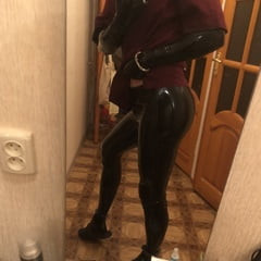 Long opera latex gloves + leggings 