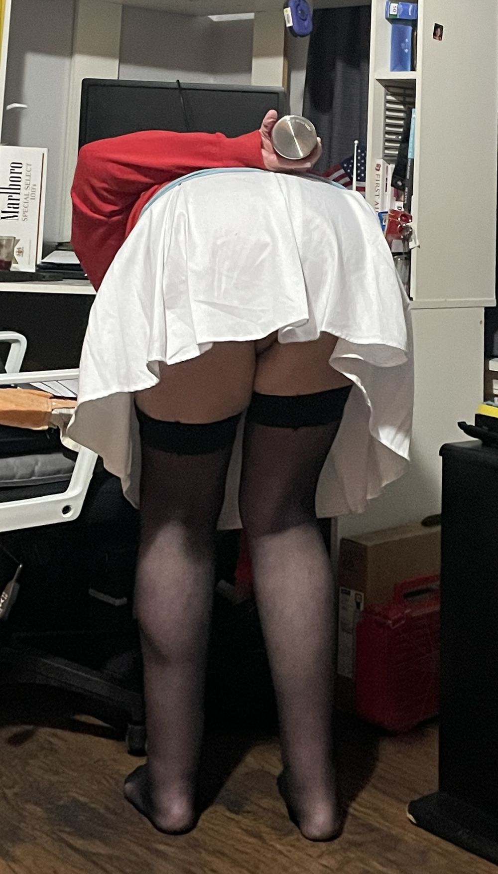 Wife skirt fun