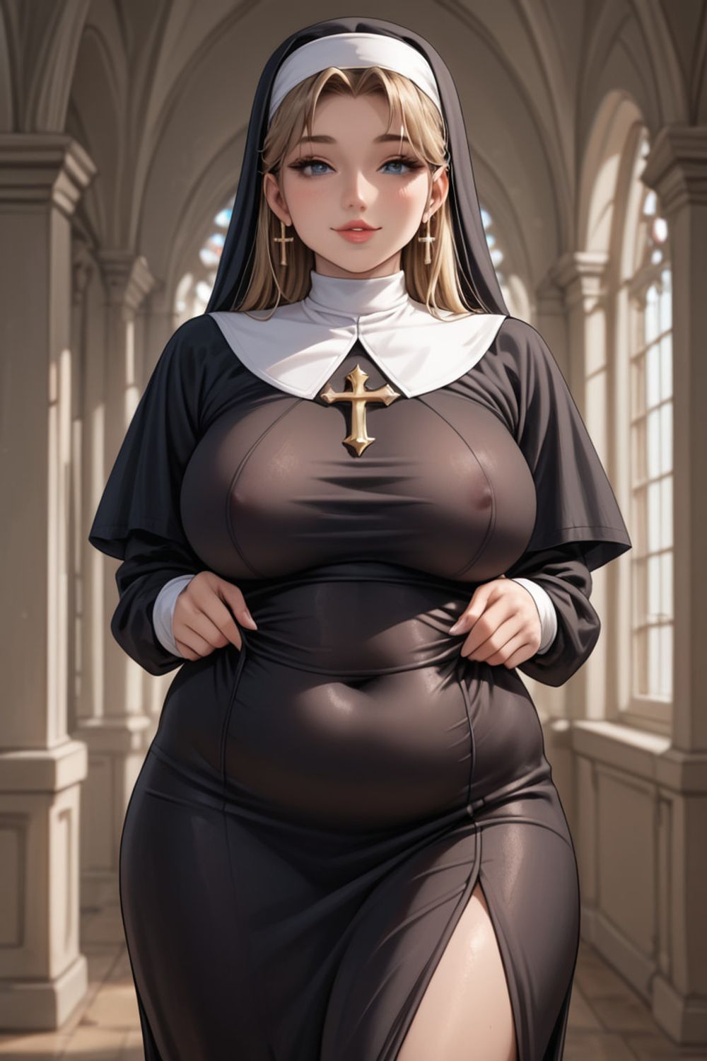 Attractive Busty Nun #17