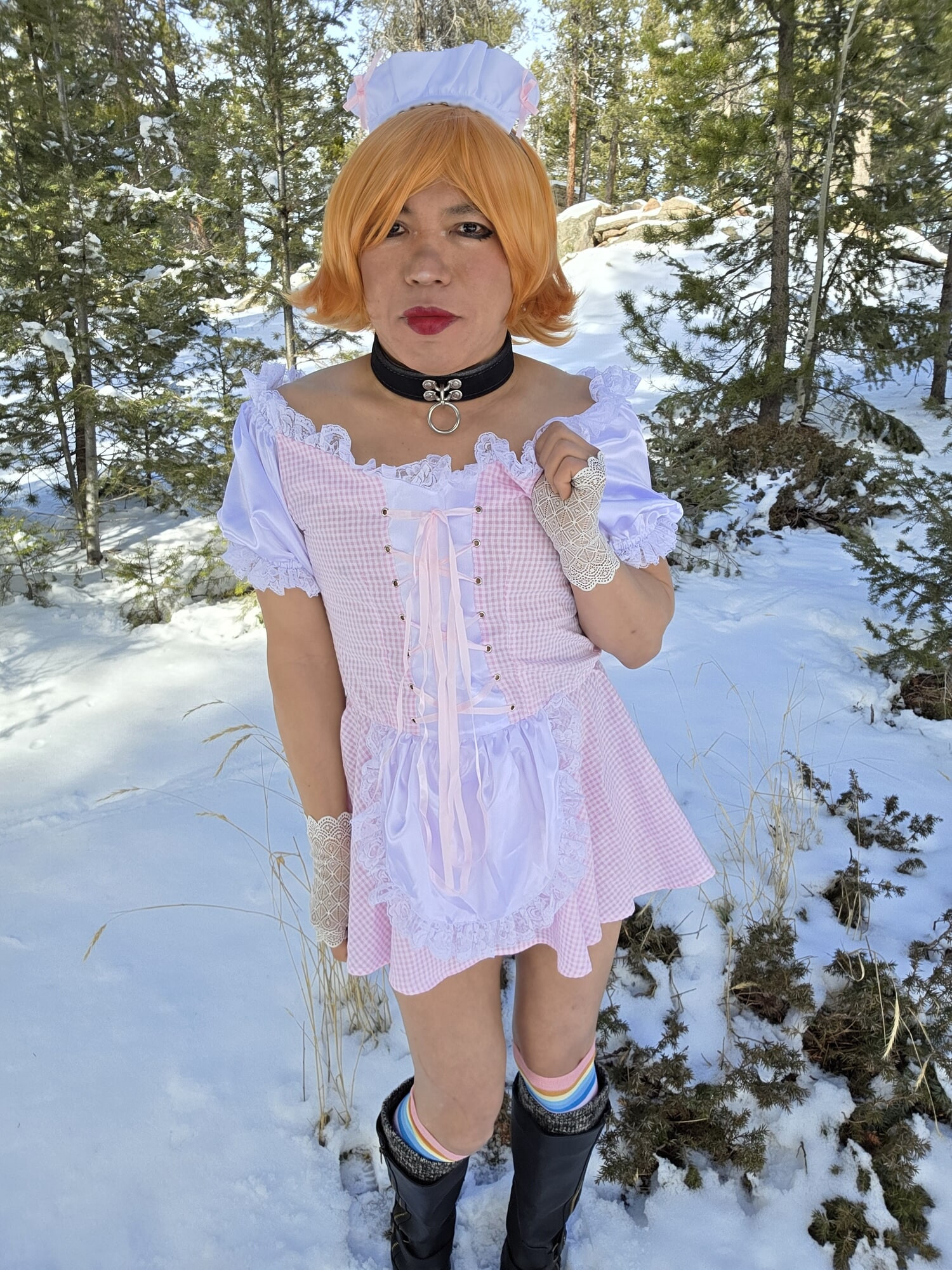 Chubby Pink Trans Maid #6