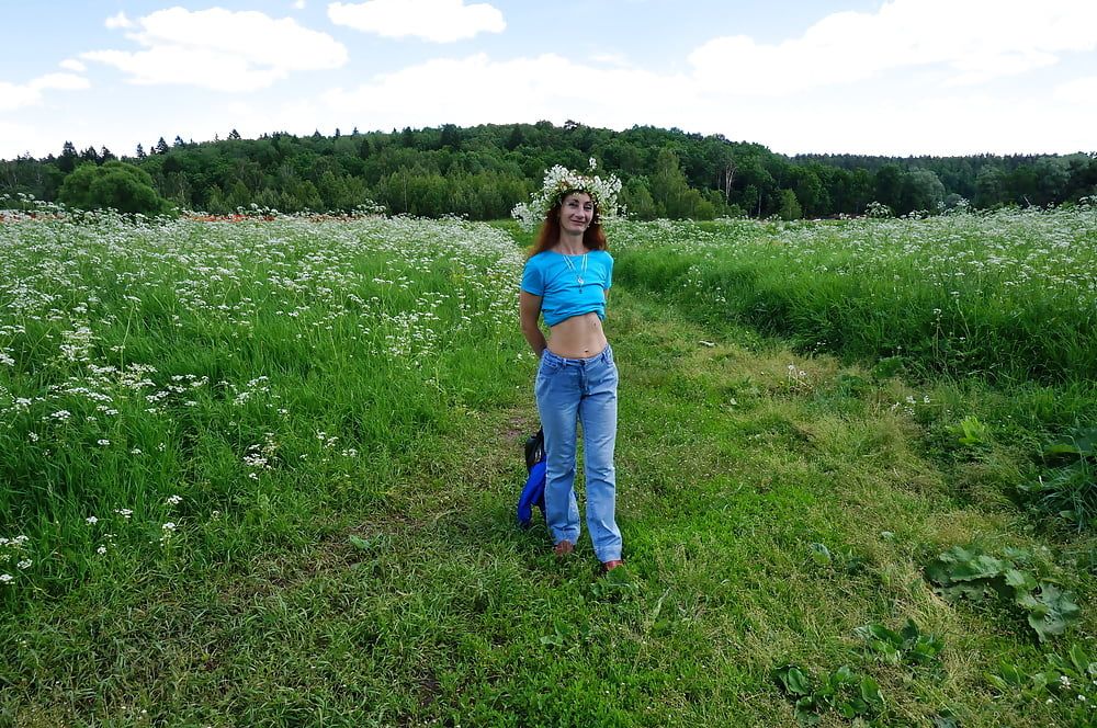 My Wife in White Flowers (near Moscow) #20