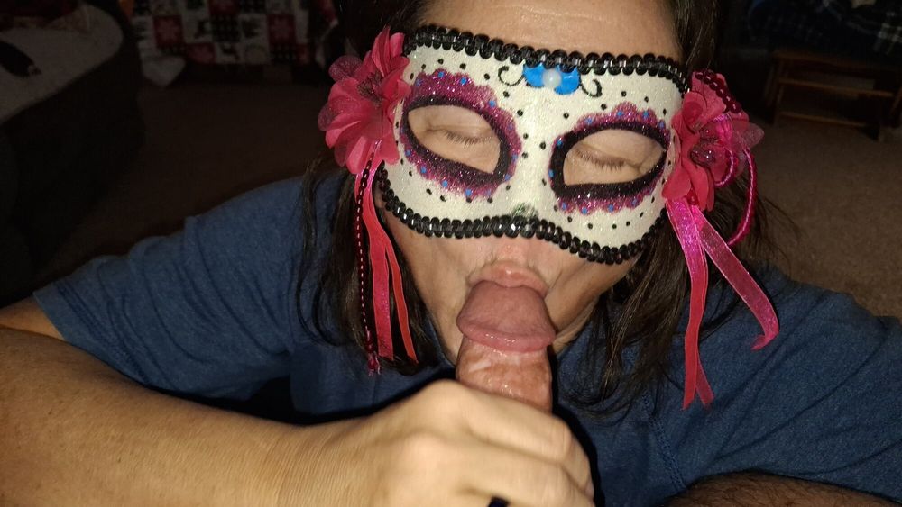 Getting my dicked suck by a masked stranger #13