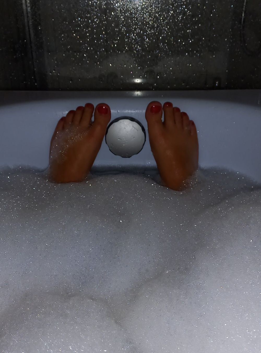 My sexy feet Red nails  #11