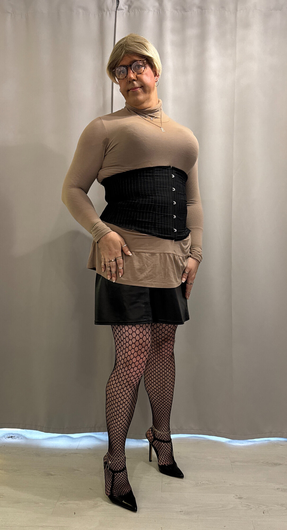 In a skirt and heels #8