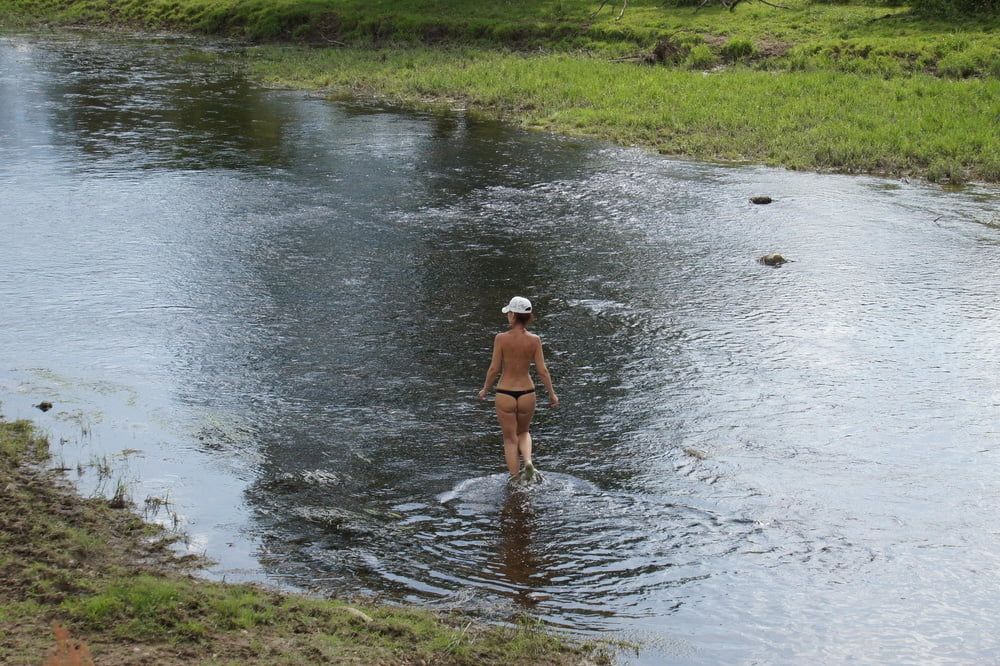 Nude in river's water #51