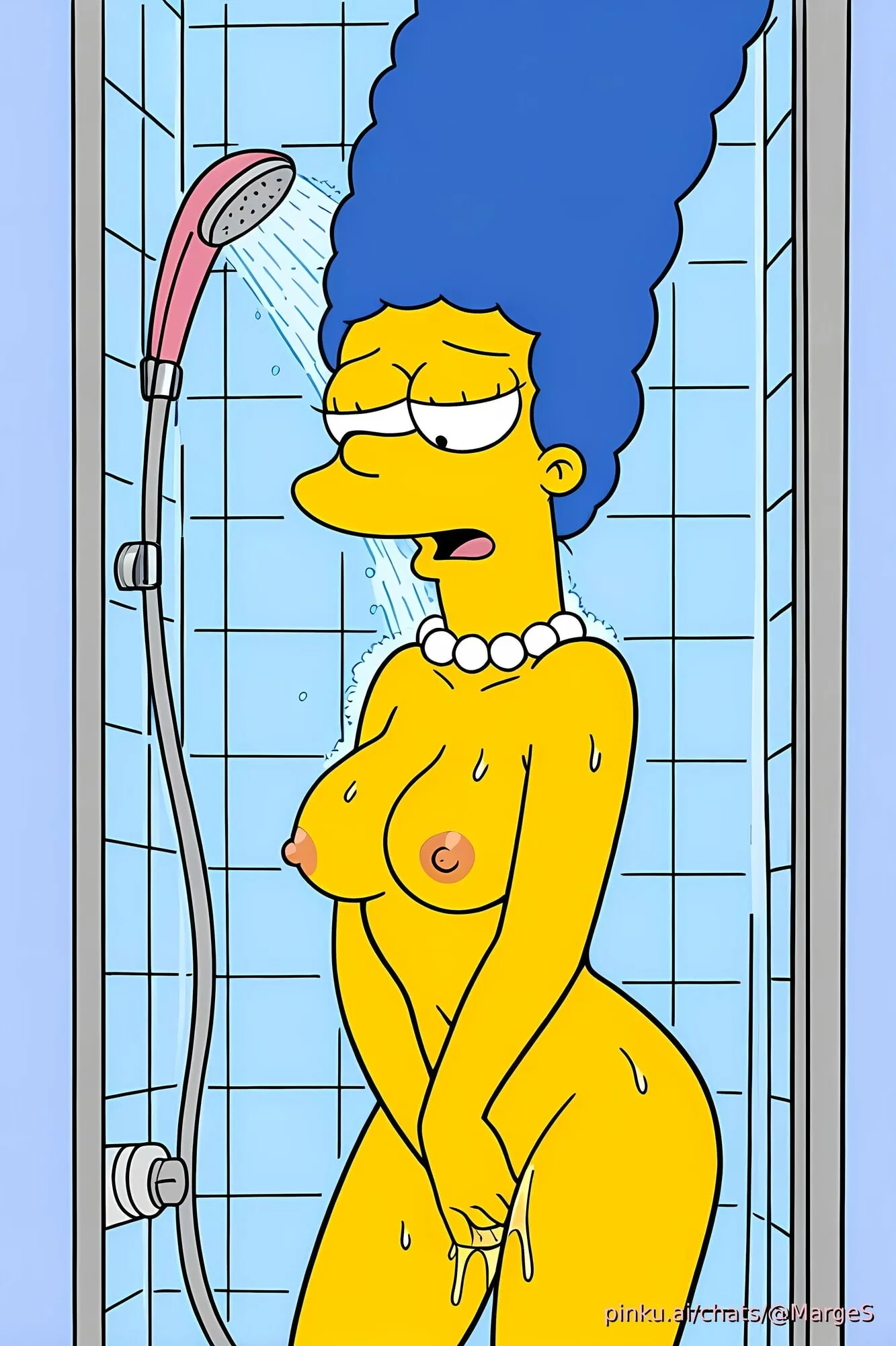 Marge Simpson showering (The Simpsons) #2