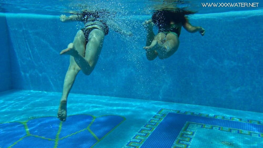  Sheril and Diana Rius Underwater Swimming Pool Erotics #32