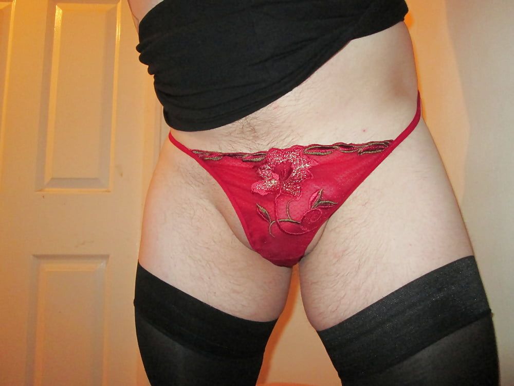 MY COCK IN PRETTY PANTIES AND SEXY KNICKERS #8