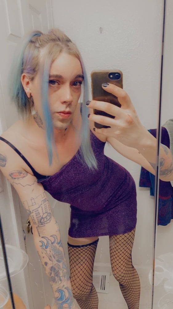 Hot Purple Minidress Slut #8