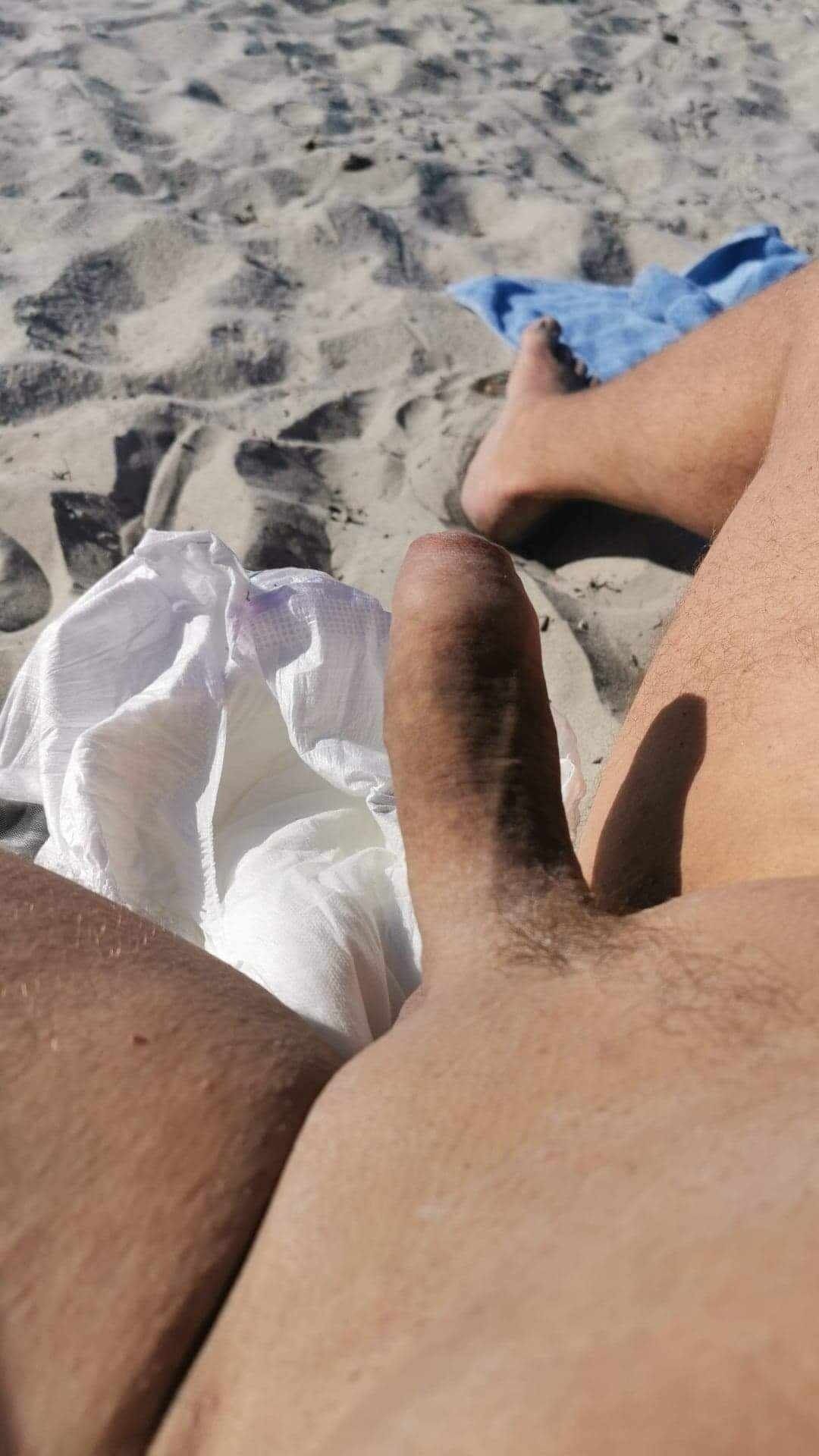 Naked on the public beach #7