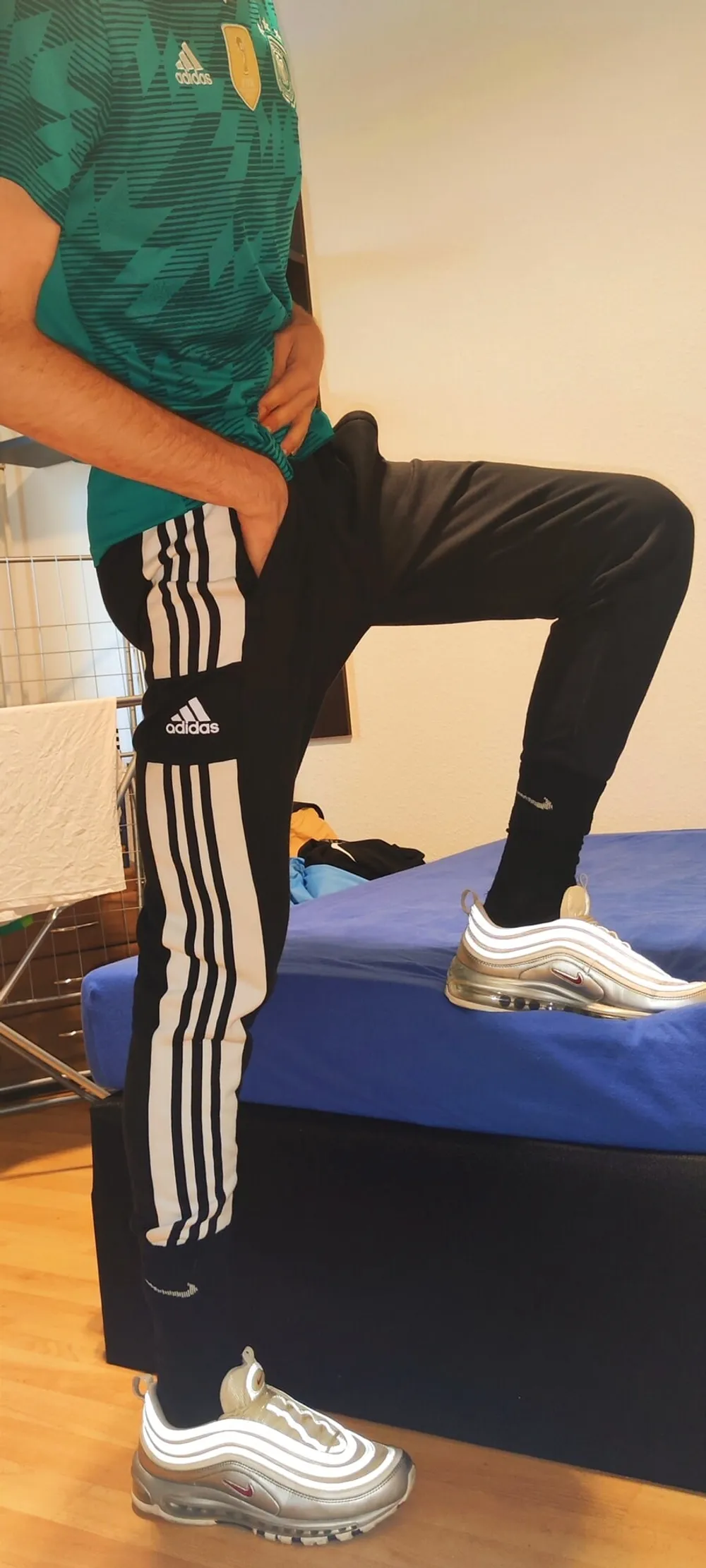 (GER) SubBoy in black Nike CrewSocks &amp; white AirMax97 &amp; Jock #8