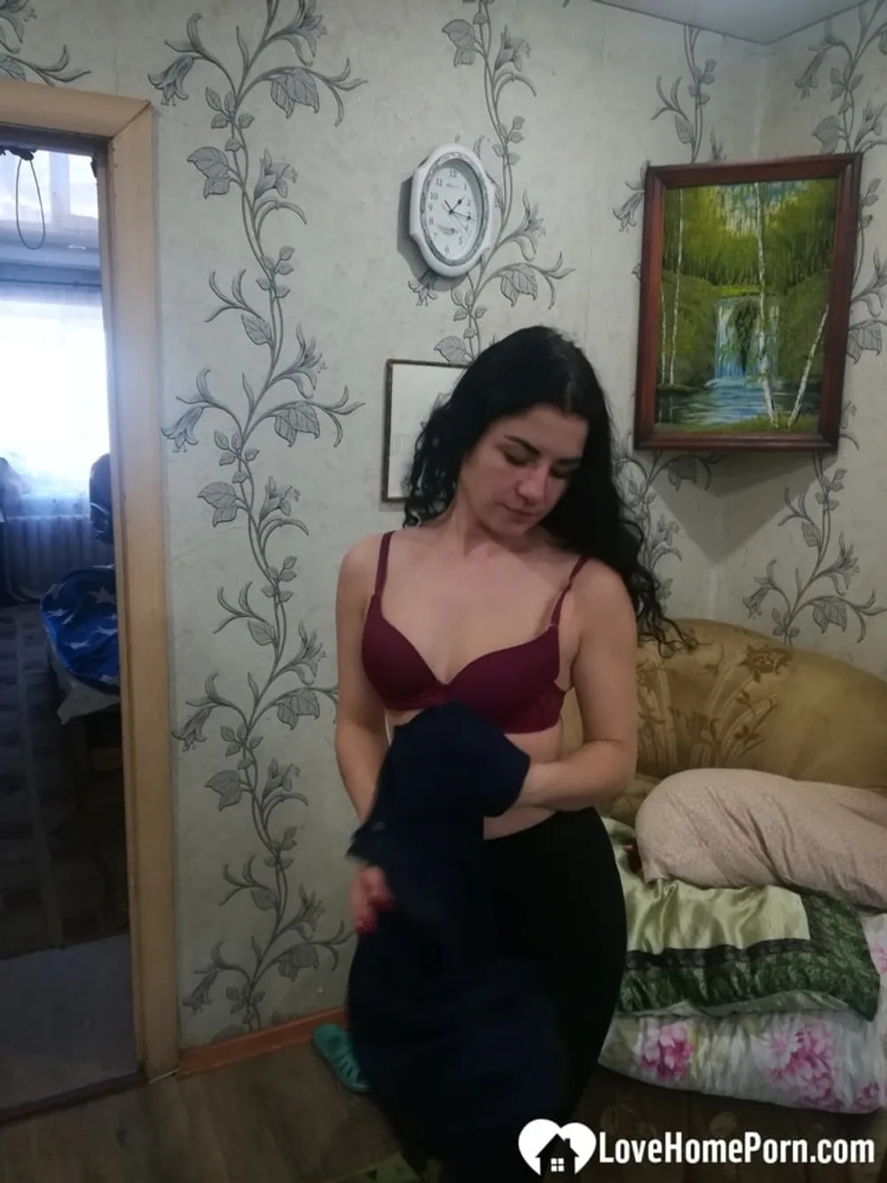 Cute girlfriend stripping off for the camera #6