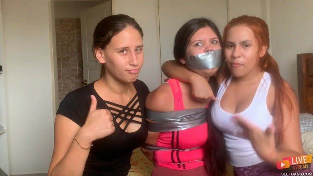Sexy Live Cam Girls Tied Up And Gagged With Duct Tape #4