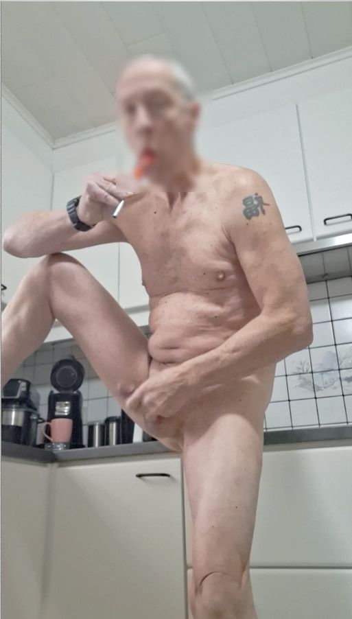 exhibitionist grandpa dildo ass fucking sexshow cumshot #15