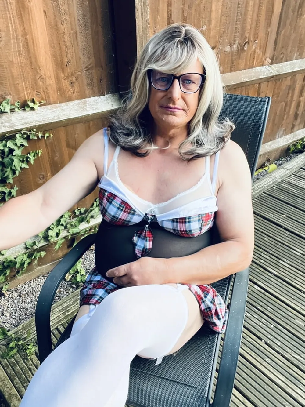 Crossdresser Kellycd2022 in the woods  #24