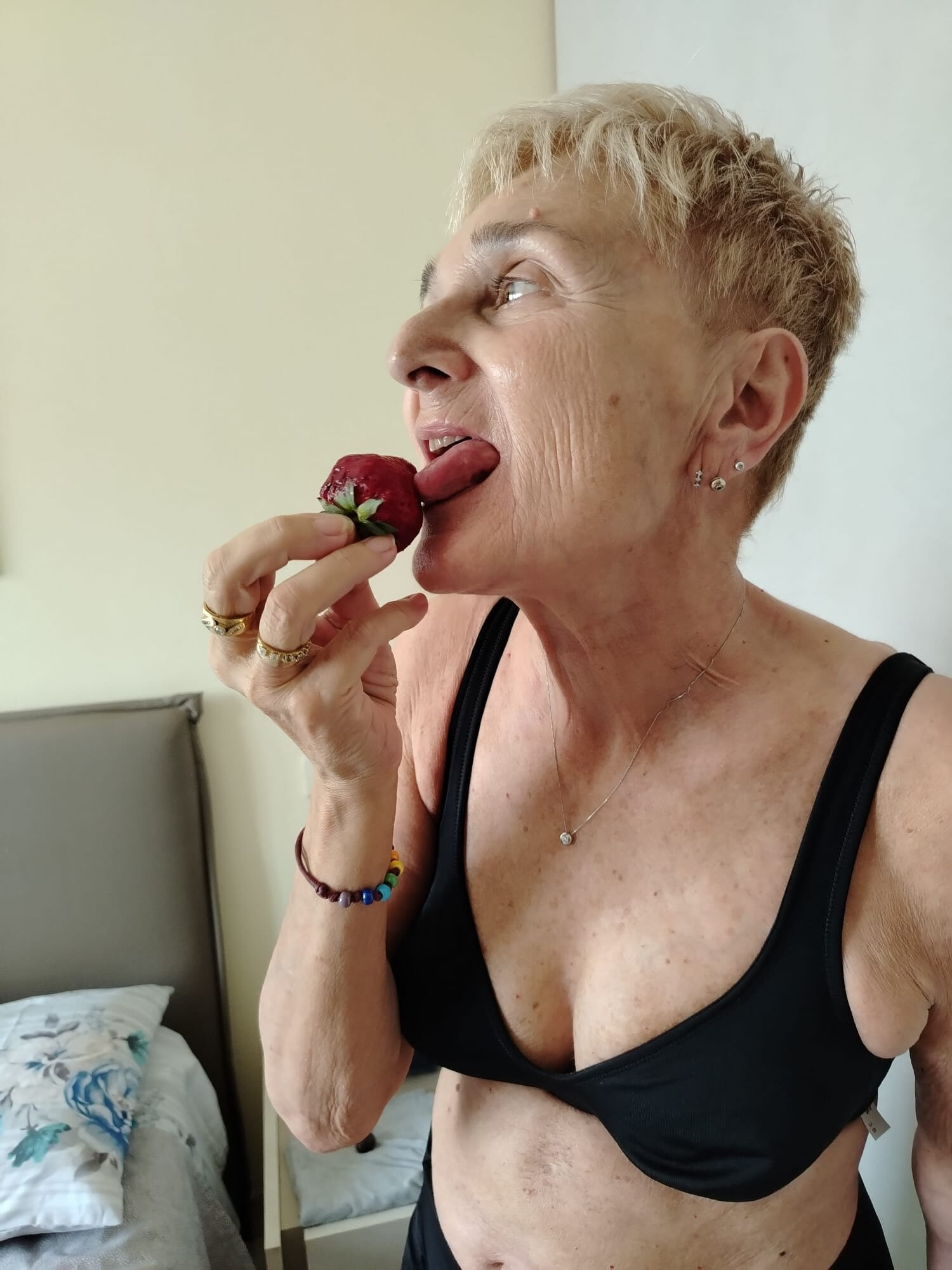 Lory and his  strawberry #6