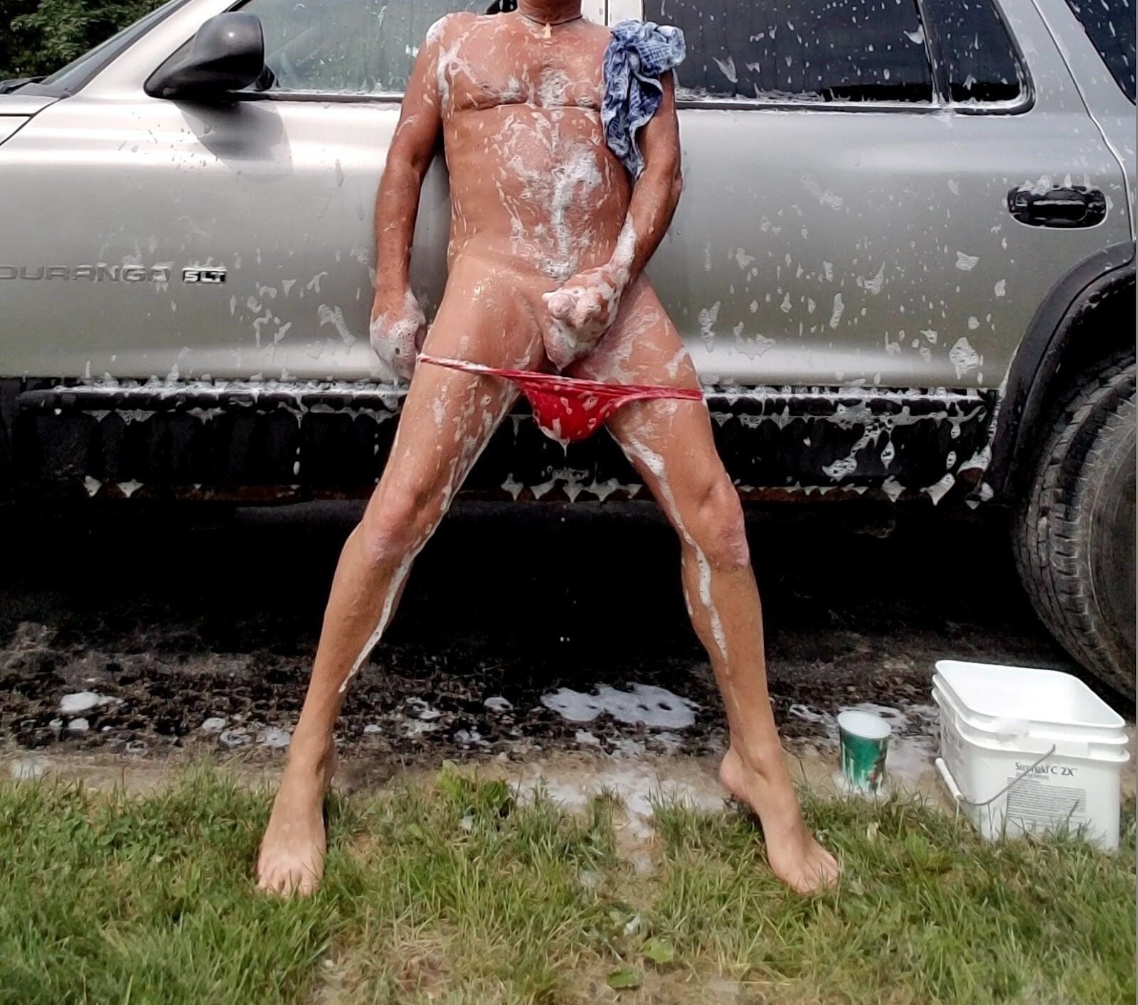 Nude Naked Public Car Wash #10