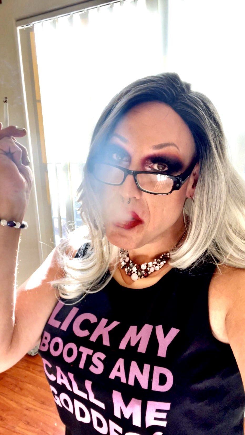 Trans Goddess Smoking Fetish #47