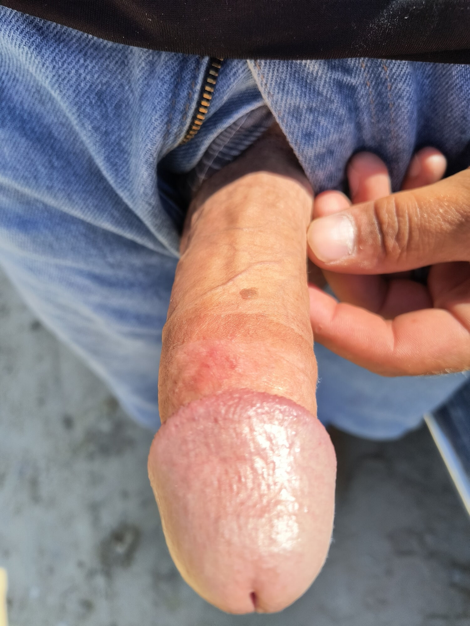 Long hard white dick