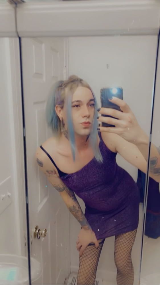 Hot Purple Minidress Slut #43