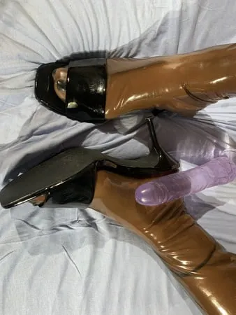 heels and latex stockings         