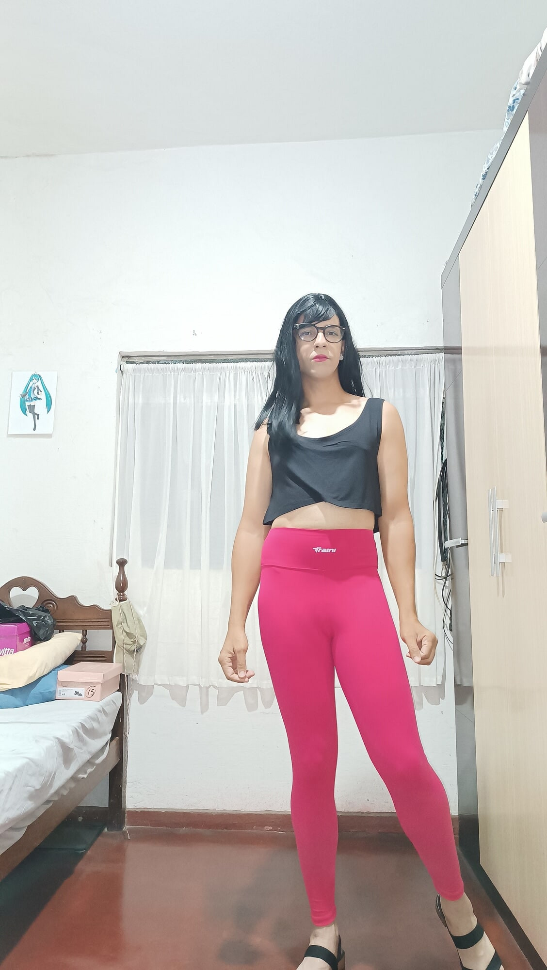 Sakura Nakamura Costume legs Red Gym #2