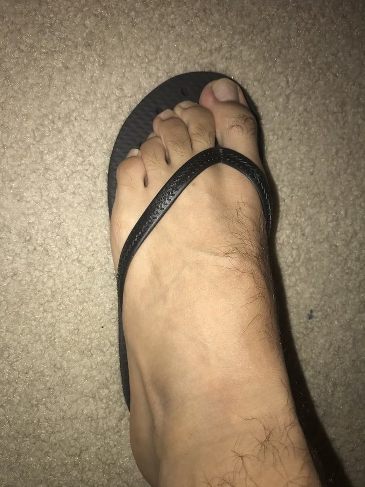 Hairy Male Feet in Sandals #4