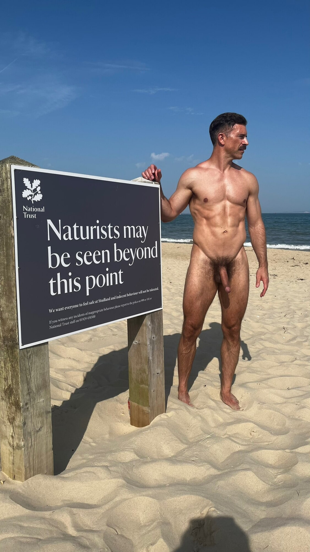Studland nudist beach #6