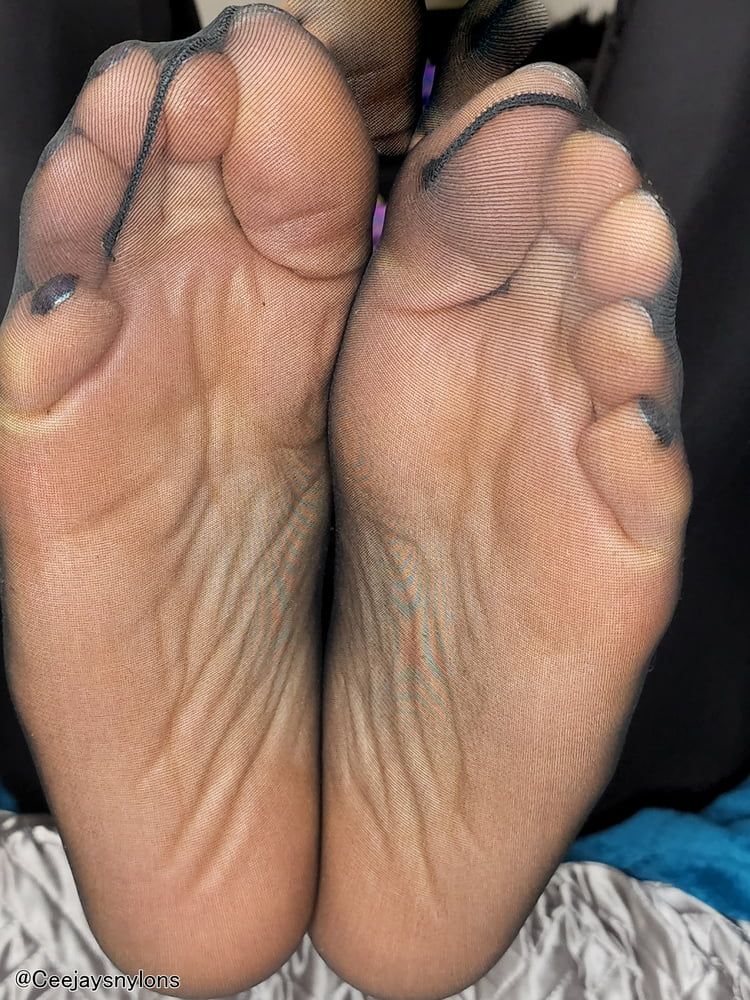 Big Sexy Feet in Black Nylons 1 #17
