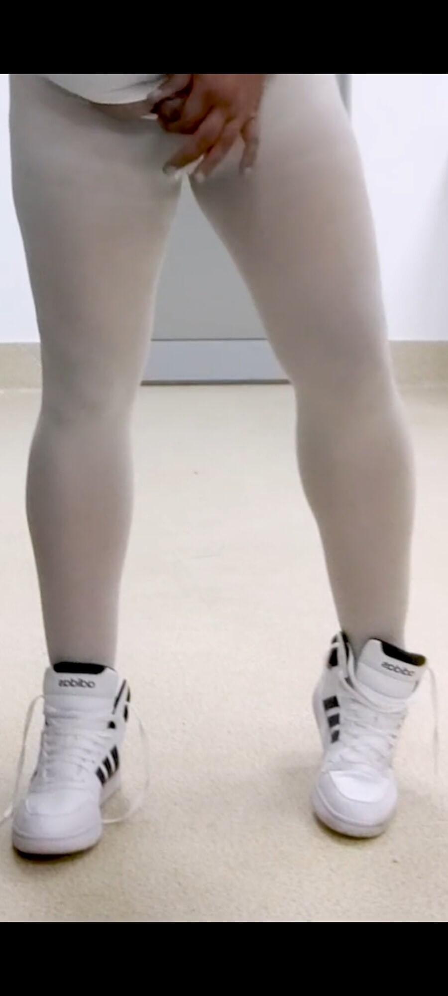 Legs in white pantyhose #10