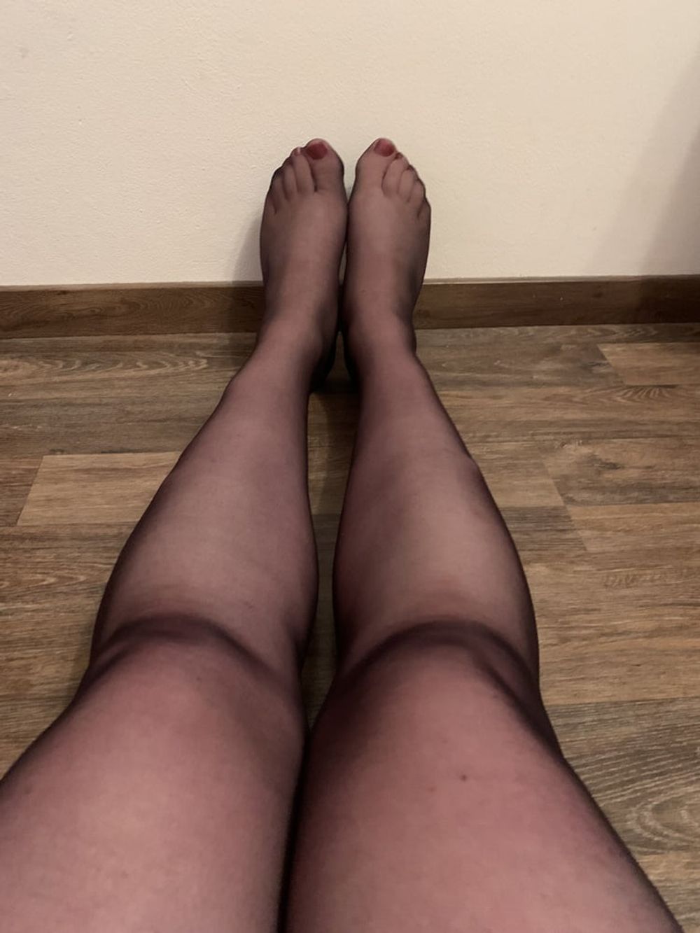 My legs in pantyhose