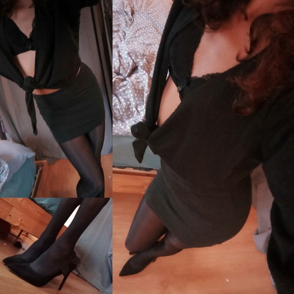 tranny in pantyhose &amp; high heels  #2