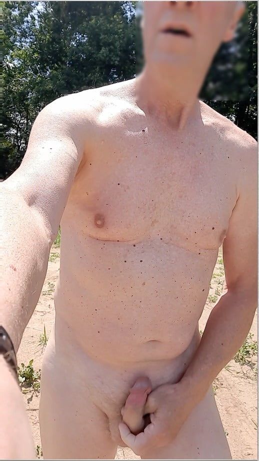 outdoor public naked exhibitionist edging sexshow cumshot #7