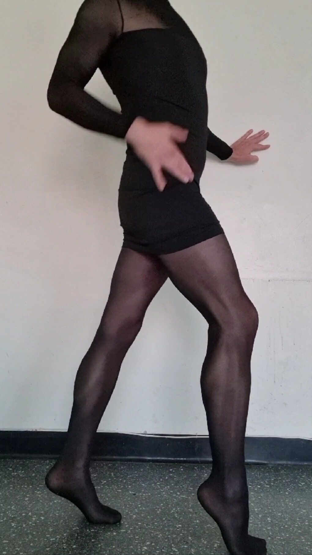 Playing in wolford pantyhose