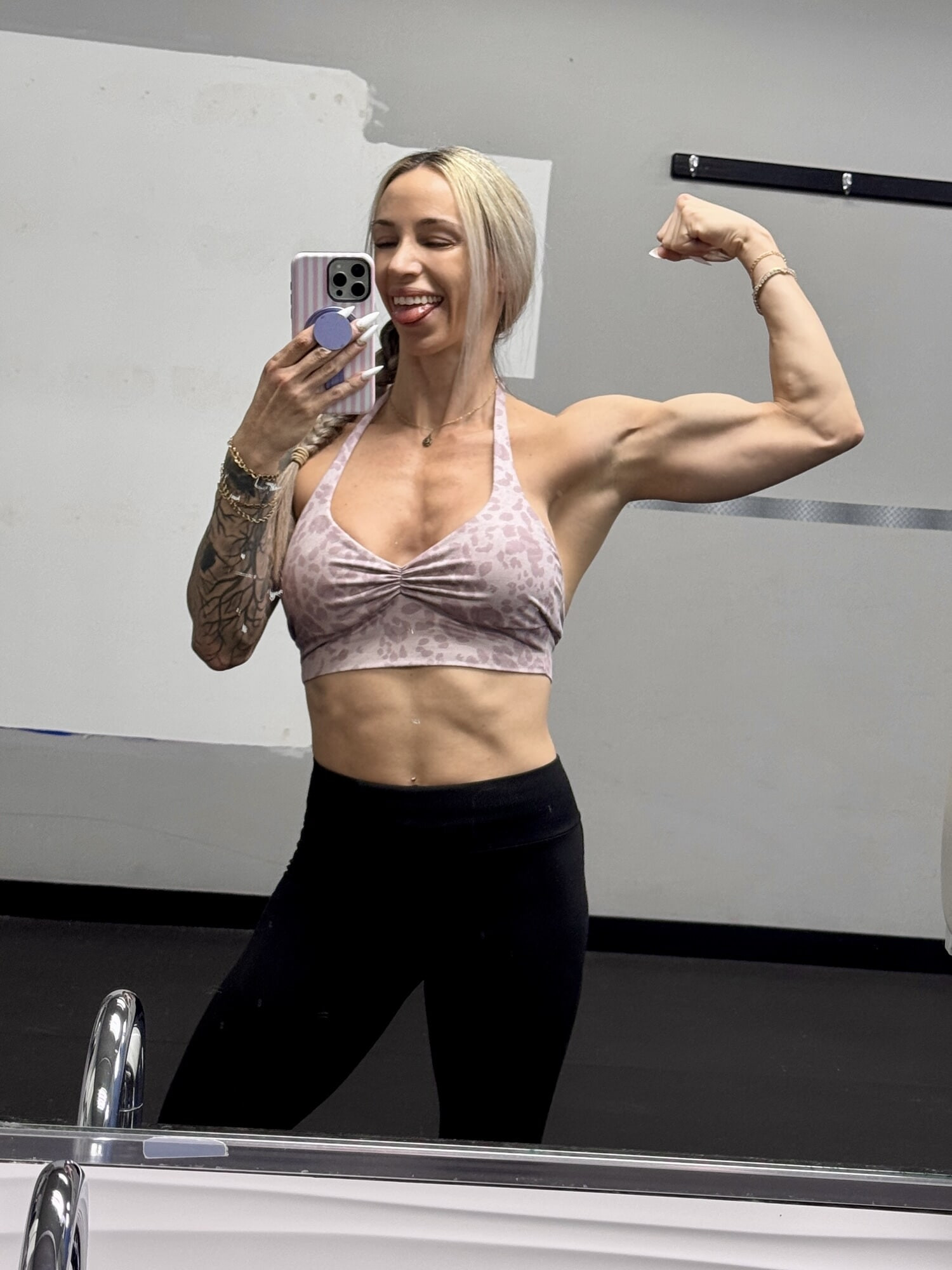 I dumbbell pressed 50s on incline bench press! 