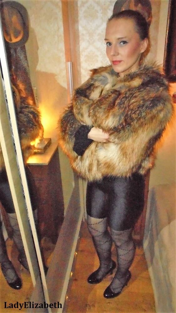 LadyElizabeth in a fur coat #3