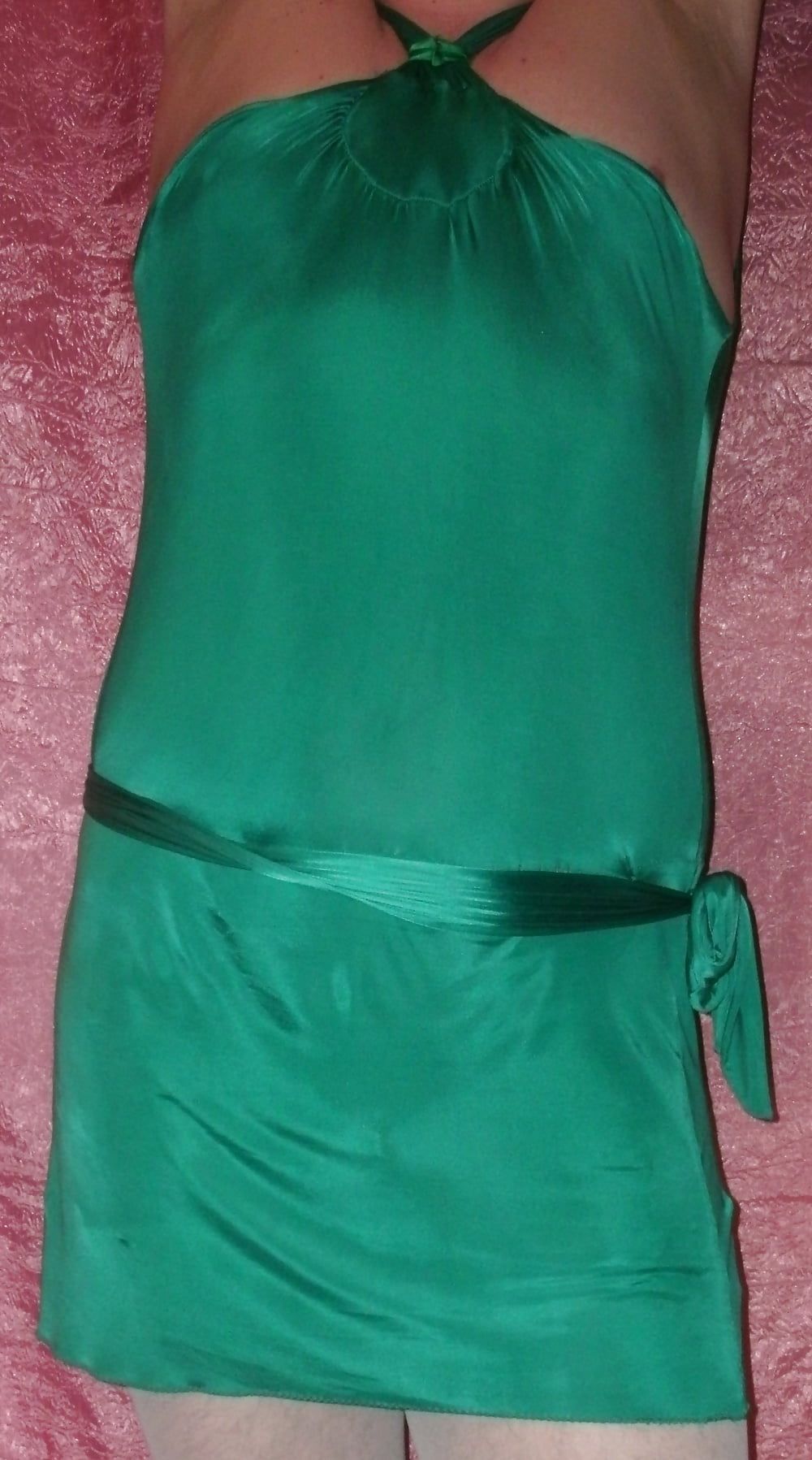  Sissy Boy Lovelaska - Sexy little green dress #2