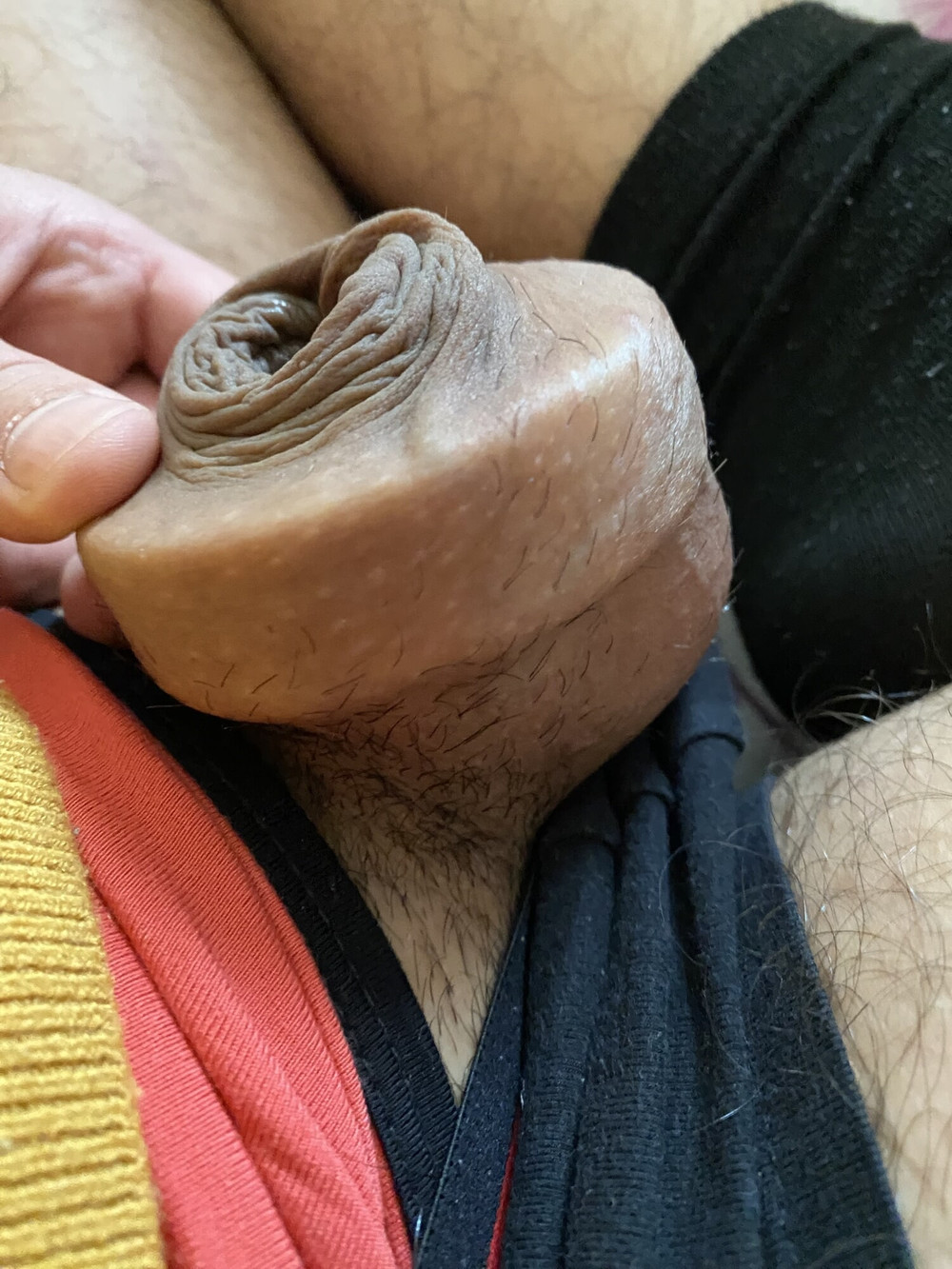 Donut ring foreskin stretching #5
