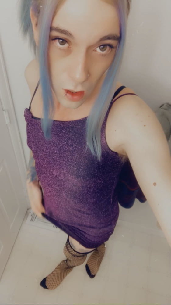 Hot Purple Minidress Slut #54