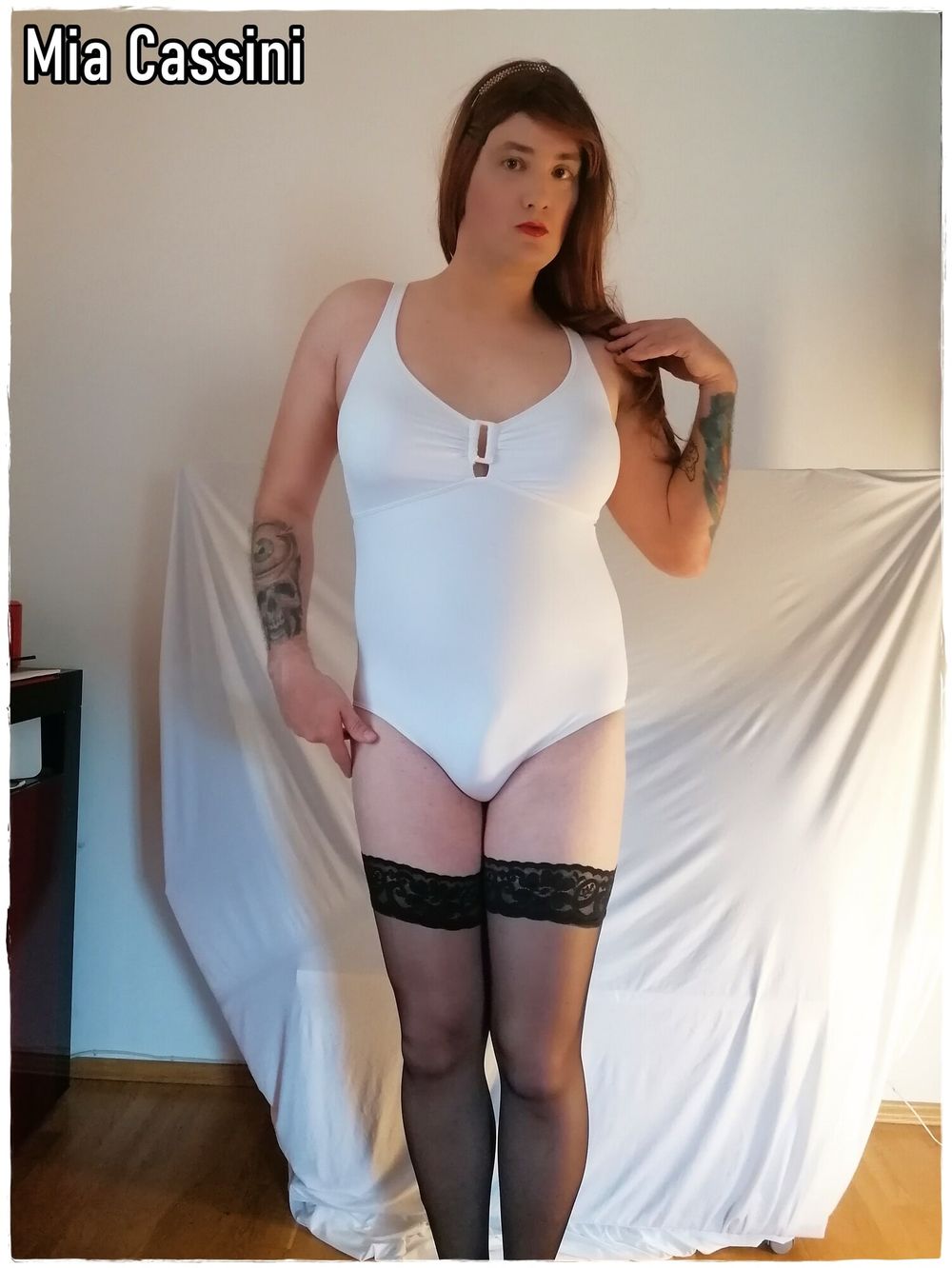 White Leotard &amp; Bavarian Dirndl #10